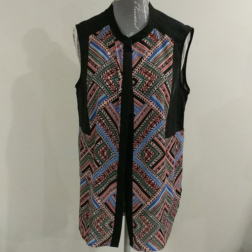50% off Nine West sleeveless chiffon top